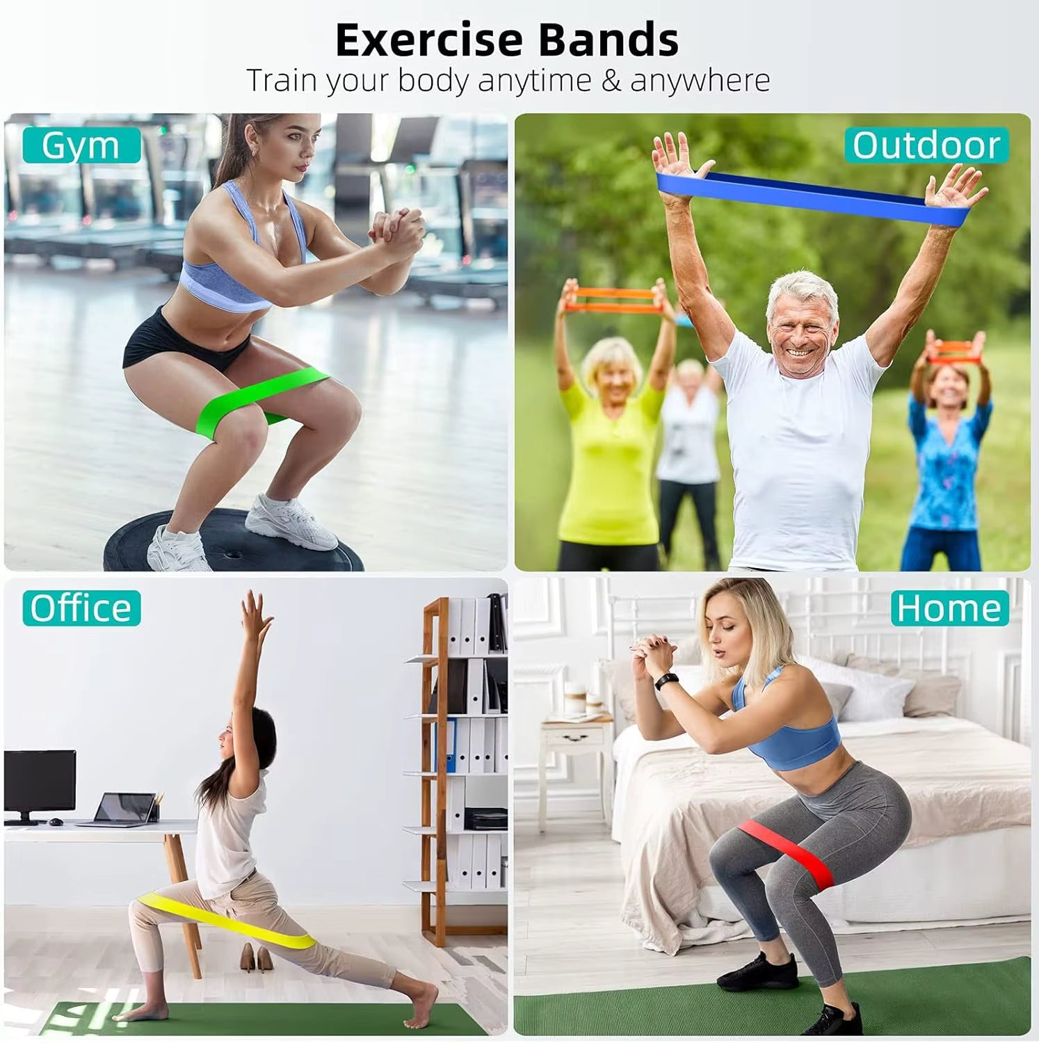 Bandas de Resistencia Fitness – Entrena en Casa y Tonifica tu Cuerpo